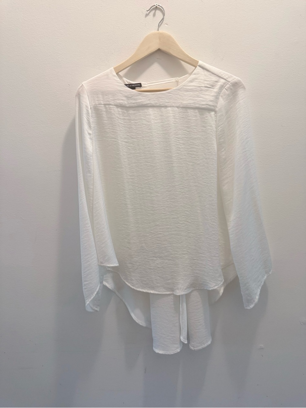 Chelsea & Theodore Open Back Blouse